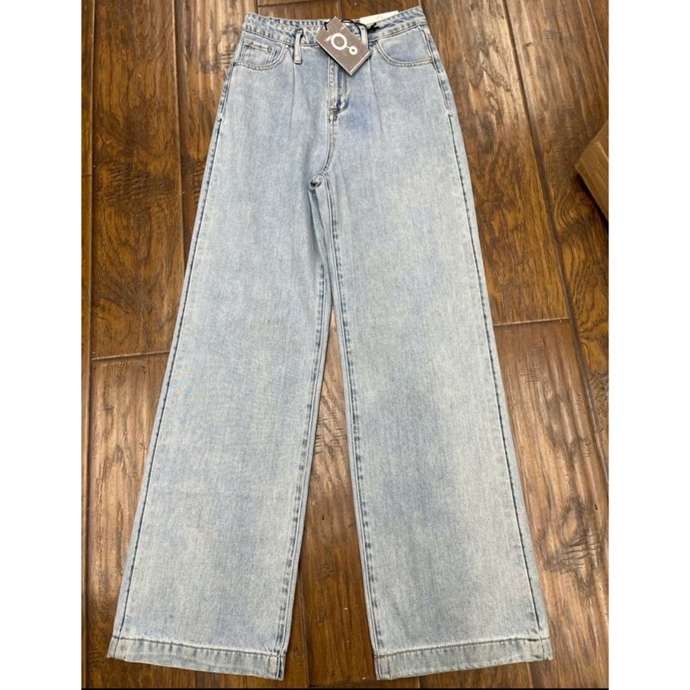 INSANE GENE High Rise Wide Leg Trouser Jeans - Picture 5 of 11